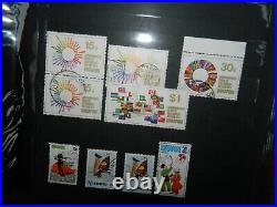 SINGAPORE 1970s STAMPS COLLECTION IN LARGE S/BOOK MINT & USED