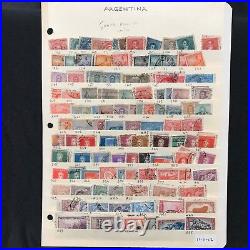 SOUTH AMERICA STOCKBOOK Mint & Used Stamp Collection MANY OLDER