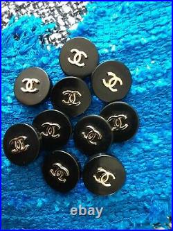 STAMPED VINTAGE CHANEL BUTTONS LOT OF 16 Logo cc