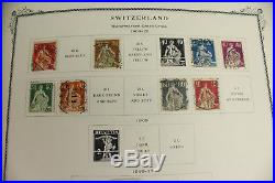 Scott Specialty Album Switzerland Stamps 1862-1982 withOver 750 Mint & MNH 40s-80s