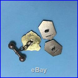 Scrap Lot Old Cufflinks Antique 9ct Gold Stamped 7.1 Grams