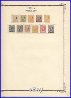 Serbia Collection 1866 to 1915 15 Specialty Pages. Mint & Used