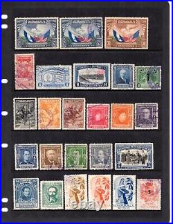 South America 1870-1950 Large Collection Of 1100+ Stamps, Mint & Used Classics