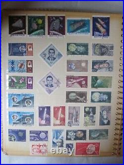 Space Apollo International Space Programs Postage Stamp Album /20 Page /RARE LOT