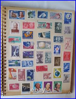 Space Apollo International Space Programs Postage Stamp Album /20 Page /RARE LOT