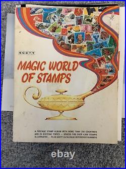 Stamp Albums Vintage Lot Of 20 60s-80s Partially Filled Animal World Olympics