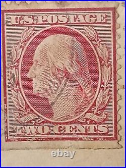 Stamp USA George Washington Rare 2 Cent Two cents Red lot # 002