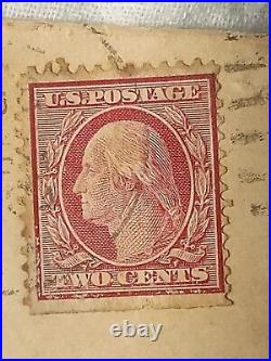Stamp USA George Washington Rare 2 Cent Two cents Red lot # 002
