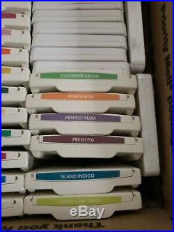 Stampin Up Classic Ink Pads Dye Stamps Lot Of 57 Refillable Pads Retired