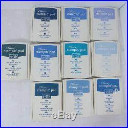 Stampin Up Classic Ink Stampin Pads Dye Stamps Refillable Retired Lot of 48