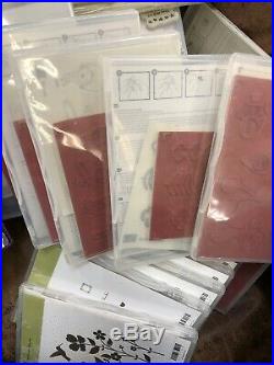 Stampin' Up! Rubber Stamps Lot Brand New Retired Stamp Sets Hard To Find