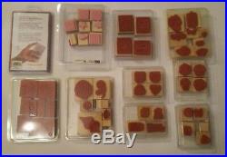 Stampin Up! STAMPS LOT OF 9 SETS RUBBER STAMPS CLEAN lot #5