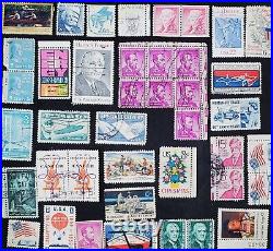 Stamps, Collection of U. S, Seasonal and Worldwide, Appx 5,400 Used & Mint Stamps