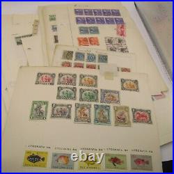 Stamps Great Britain US World etc Unsorted Album Loose & Cards JOB LOT 2