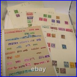 Stamps Great Britain US World etc Unsorted Album Loose & Cards JOB LOT 2