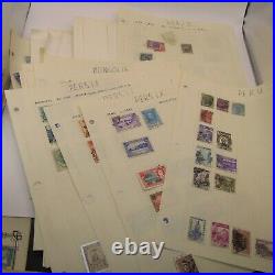 Stamps Great Britain US World etc Unsorted Album Loose & Cards JOB LOT 2