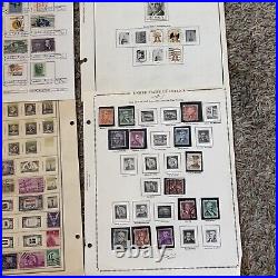 Stamps Lot On Album Page Famous People, National Parks, Short Sets & More #45