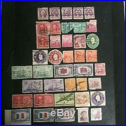 Stamps US Attic Treasure VERY RARE Used Lot 12 Page's + 3 BONUS Page's