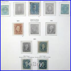 Strong 1847-1950 Mint/Used $25K US Collection in Lighthouse Hingeless withSlipcase