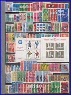 Switzerland 1880-1950 Collection On Stockpages 1100+ Stamps Mint/used+ High Cv$$