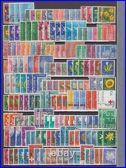 Switzerland 1880-1950 Collection On Stockpages 1100+ Stamps Mint/used+ High Cv$$