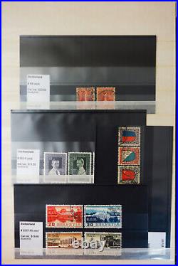 Switzerland Key Mint & Used Potent Stamp Collection Catalog $3k