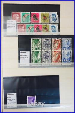 Switzerland Key Mint & Used Potent Stamp Collection Catalog $3k