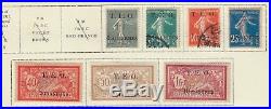 Syria French Mandate 1919 Mint H/used Sc #4-10 Teo Overprints Cat $365