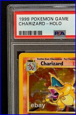 THICK STAMP 1999 Pokemon Base Unlimited Charizard #4/102 Holo RARE PSA 9 MINT