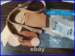 Tandy leather tools, supplies lot 2 Craftool alphabets, 8 stamps, 5 craftaids