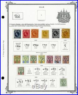 Thailand Incredible 1883 to 1940 Mint & Used Stamp Collection
