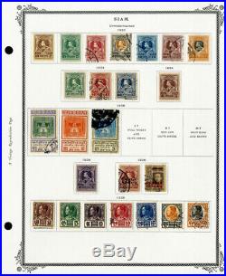 Thailand Incredible 1883 to 1940 Mint & Used Stamp Collection