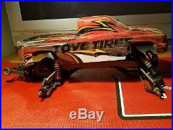 Traxxas Stampede 2wd 1/10 Monster Truck Roller Slider Chassis body parts lot