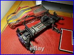 Traxxas Stampede 2wd 1/10 Monster Truck Roller Slider Chassis body parts lot