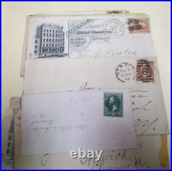 U. S. A. Early Covers (100's), Early & Old Stamps Lot, MNH, Used, Estate