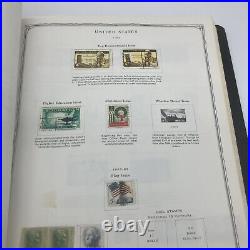 U. S. Minuteman Stamp Album With 608 Stamps Hinged Mostly Used Few Mint