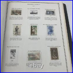 U. S. Minuteman Stamp Album With 608 Stamps Hinged Mostly Used Few Mint