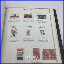 U. S. Minuteman Stamp Album With 608 Stamps Hinged Mostly Used Few Mint