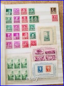 U. S. Stock Book Loaded Approx 1,950 MNH, MH, MNG, Used Oldies, BOB