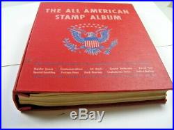 US, 100's of MINT/USED Stamps hinged in a Minkus All American album