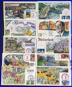 US Collins FDC 1990-1992 Lot of 39 First Day Cover Collection
