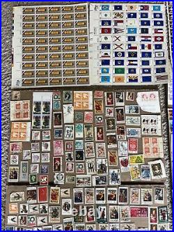 US Different Used & Unused Stamp Lot Collection Several Hundred From Estate