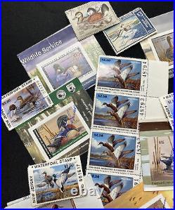 US Federal & State Migratory Bird Stamps 1968-2014 -Lot Of 52