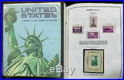 US Liberty Stamp Album 1935-1993 Nearly Complete FV $390 Mostly Mint MNH