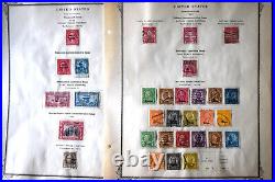 US Mint and Used Stamp Collection Hinged on Pages