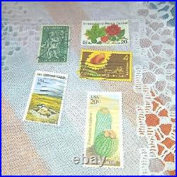 US Postage Stamp Lot International Peace Garden Grass Lands Horticulture +++