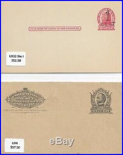 US Postal Postcards UX 1, UYs & more Lot +450 Rare Antique Mint & Used Sv +$1930