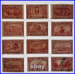 US #Q1 #Q12 1913 1c-$1 carmine Parcel Post cpt. Set/12 Mint/Used $275 SCV