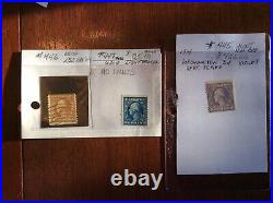 US STAMPS Scott# 441-447. 1914 Flat Plate Coil Stamps. See Description Below