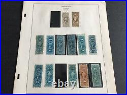 US STAMPS Scott Album Pages with1st Issue Perf Revenue Stamps USED Nice Lot CV$$
